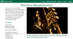 Desktop Screenshot of metropolitan-music.com